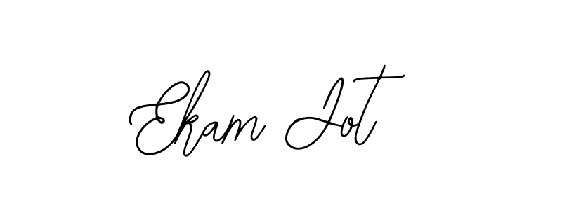 Also You can easily find your signature by using the search form. We will create Ekam Jot name handwritten signature images for you free of cost using Bearetta-2O07w sign style. Ekam Jot signature style 12 images and pictures png