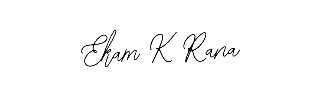 How to make Ekam K Rana signature? Bearetta-2O07w is a professional autograph style. Create handwritten signature for Ekam K Rana name. Ekam K Rana signature style 12 images and pictures png