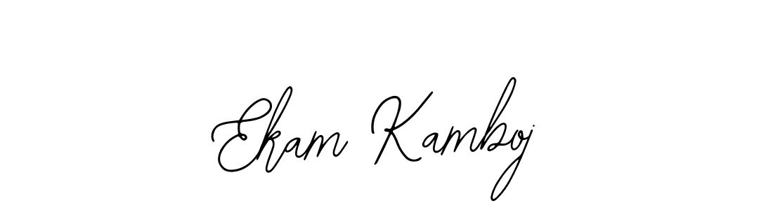 Similarly Bearetta-2O07w is the best handwritten signature design. Signature creator online .You can use it as an online autograph creator for name Ekam Kamboj. Ekam Kamboj signature style 12 images and pictures png