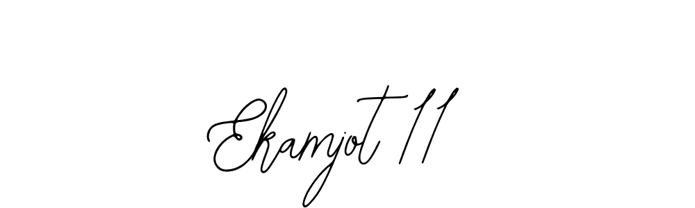 Use a signature maker to create a handwritten signature online. With this signature software, you can design (Bearetta-2O07w) your own signature for name Ekamjot 11. Ekamjot 11 signature style 12 images and pictures png