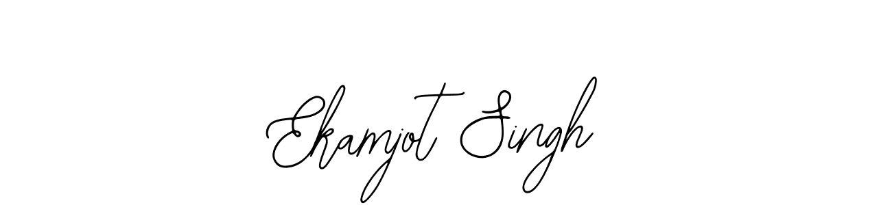 You should practise on your own different ways (Bearetta-2O07w) to write your name (Ekamjot Singh) in signature. don't let someone else do it for you. Ekamjot Singh signature style 12 images and pictures png