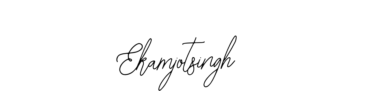 How to make Ekamjotsingh name signature. Use Bearetta-2O07w style for creating short signs online. This is the latest handwritten sign. Ekamjotsingh signature style 12 images and pictures png