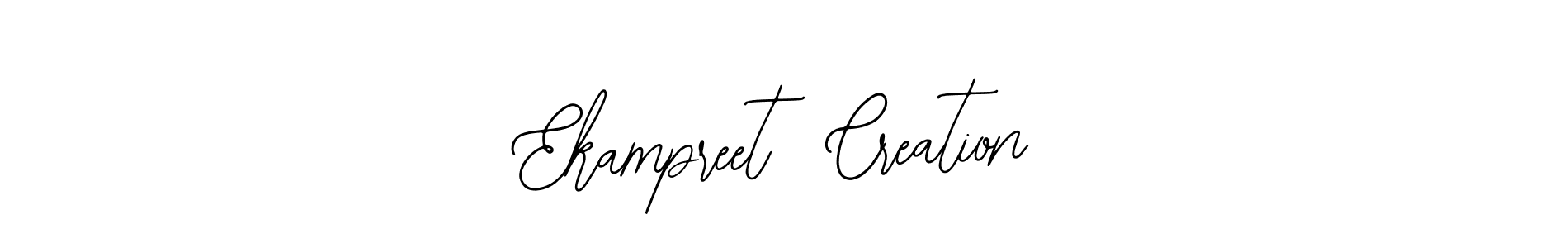 The best way (Bearetta-2O07w) to make a short signature is to pick only two or three words in your name. The name Ekampreet  Creation include a total of six letters. For converting this name. Ekampreet  Creation signature style 12 images and pictures png