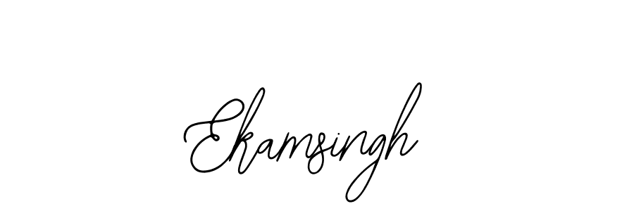 Create a beautiful signature design for name Ekamsingh. With this signature (Bearetta-2O07w) fonts, you can make a handwritten signature for free. Ekamsingh signature style 12 images and pictures png