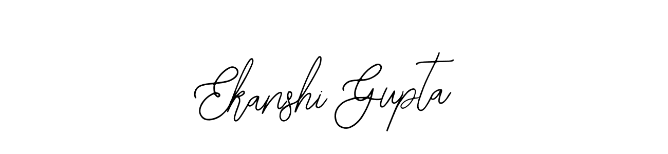 You should practise on your own different ways (Bearetta-2O07w) to write your name (Ekanshi Gupta) in signature. don't let someone else do it for you. Ekanshi Gupta signature style 12 images and pictures png