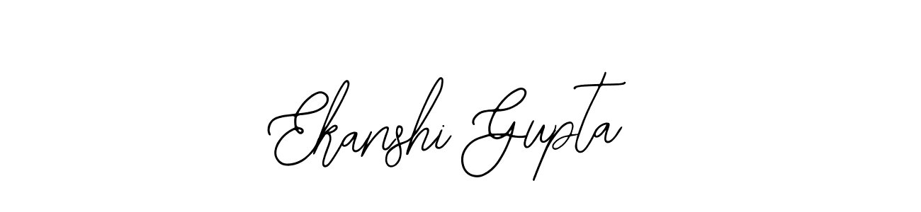 How to make Ekanshi Gupta name signature. Use Bearetta-2O07w style for creating short signs online. This is the latest handwritten sign. Ekanshi Gupta signature style 12 images and pictures png