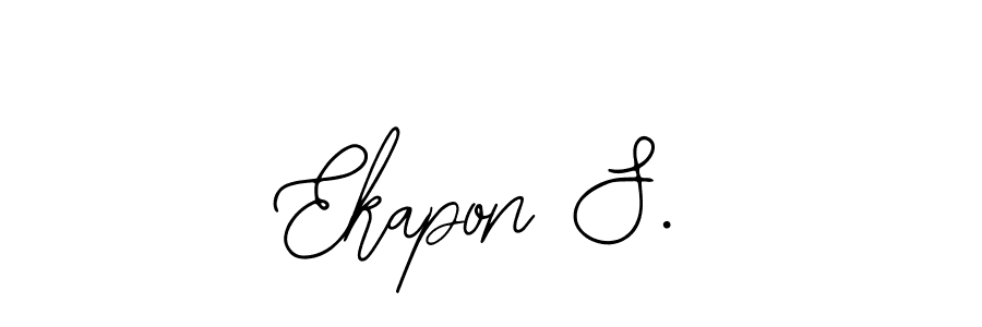 This is the best signature style for the Ekapon S. name. Also you like these signature font (Bearetta-2O07w). Mix name signature. Ekapon S. signature style 12 images and pictures png