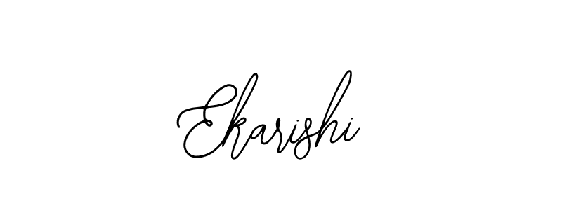 Design your own signature with our free online signature maker. With this signature software, you can create a handwritten (Bearetta-2O07w) signature for name Ekarishi. Ekarishi signature style 12 images and pictures png