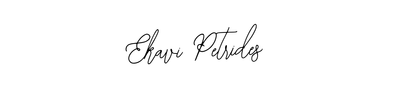 The best way (Bearetta-2O07w) to make a short signature is to pick only two or three words in your name. The name Ekavi Petrides include a total of six letters. For converting this name. Ekavi Petrides signature style 12 images and pictures png