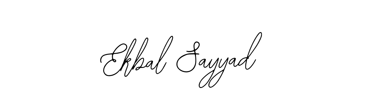Use a signature maker to create a handwritten signature online. With this signature software, you can design (Bearetta-2O07w) your own signature for name Ekbal Sayyad. Ekbal Sayyad signature style 12 images and pictures png