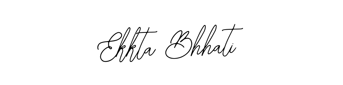 How to make Ekkta Bhhati name signature. Use Bearetta-2O07w style for creating short signs online. This is the latest handwritten sign. Ekkta Bhhati signature style 12 images and pictures png