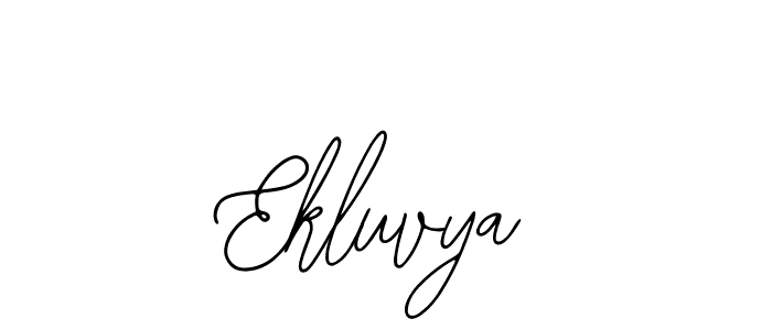 if you are searching for the best signature style for your name Ekluvya. so please give up your signature search. here we have designed multiple signature styles  using Bearetta-2O07w. Ekluvya signature style 12 images and pictures png