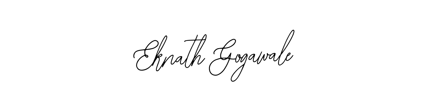 The best way (Bearetta-2O07w) to make a short signature is to pick only two or three words in your name. The name Eknath Gogawale include a total of six letters. For converting this name. Eknath Gogawale signature style 12 images and pictures png