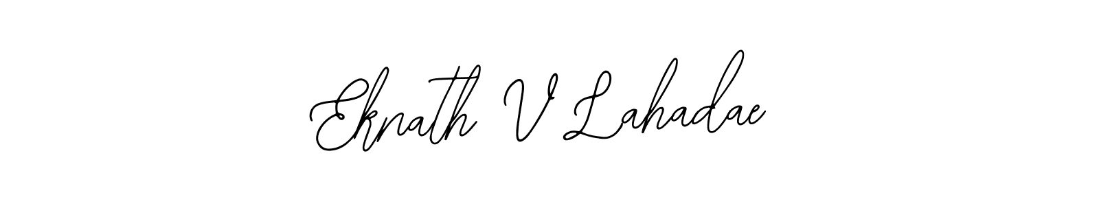 This is the best signature style for the Eknath V Lahadae name. Also you like these signature font (Bearetta-2O07w). Mix name signature. Eknath V Lahadae signature style 12 images and pictures png