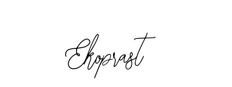 How to make Ekoprast name signature. Use Bearetta-2O07w style for creating short signs online. This is the latest handwritten sign. Ekoprast signature style 12 images and pictures png