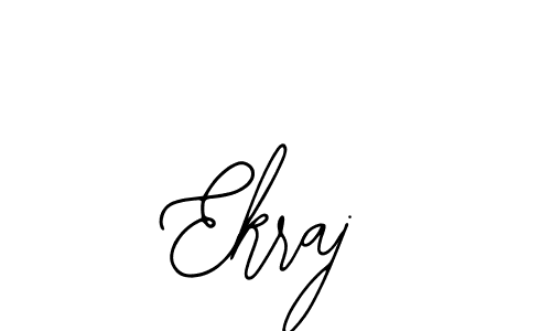 Use a signature maker to create a handwritten signature online. With this signature software, you can design (Bearetta-2O07w) your own signature for name Ekraj. Ekraj signature style 12 images and pictures png