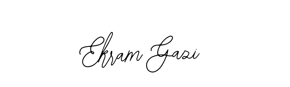 Use a signature maker to create a handwritten signature online. With this signature software, you can design (Bearetta-2O07w) your own signature for name Ekram Gazi. Ekram Gazi signature style 12 images and pictures png