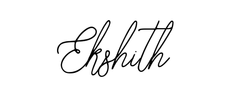 Looking for an artistic signature for Ekshith? The Bearetta-2O07w calligraphy style gives a sophisticated flow suitable for business cards and emails. Ekshith signature style 12 images and pictures png