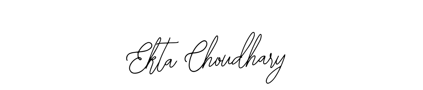 Design your own signature with our free online signature maker. With this signature software, you can create a handwritten (Bearetta-2O07w) signature for name Ekta Choudhary. Ekta Choudhary signature style 12 images and pictures png