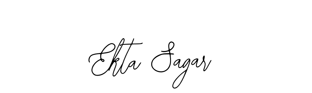 The best way (Bearetta-2O07w) to make a short signature is to pick only two or three words in your name. The name Ekta Sagar include a total of six letters. For converting this name. Ekta Sagar signature style 12 images and pictures png