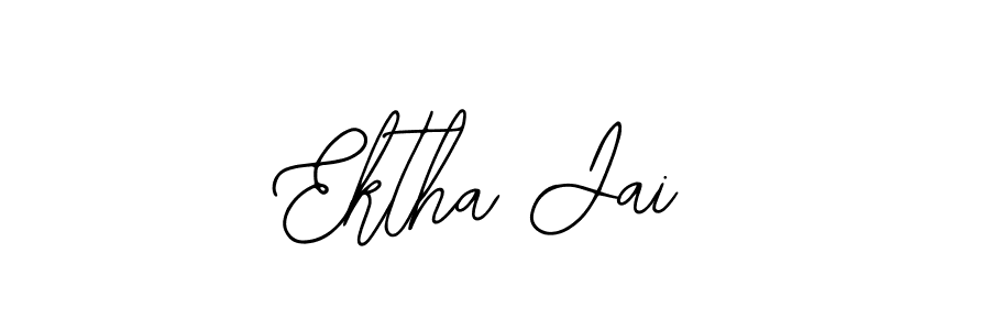 Similarly Bearetta-2O07w is the best handwritten signature design. Signature creator online .You can use it as an online autograph creator for name Ektha Jai. Ektha Jai signature style 12 images and pictures png