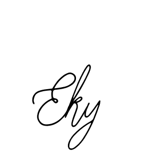 Eky stylish signature style. Best Handwritten Sign (Bearetta-2O07w) for my name. Handwritten Signature Collection Ideas for my name Eky. Eky signature style 12 images and pictures png