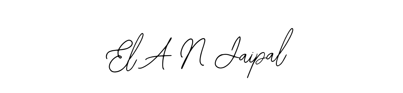 Use a signature maker to create a handwritten signature online. With this signature software, you can design (Bearetta-2O07w) your own signature for name El A N Jaipal. El A N Jaipal signature style 12 images and pictures png