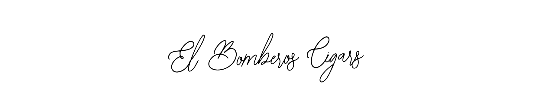 How to make El Bomberos Cigars name signature. Use Bearetta-2O07w style for creating short signs online. This is the latest handwritten sign. El Bomberos Cigars signature style 12 images and pictures png