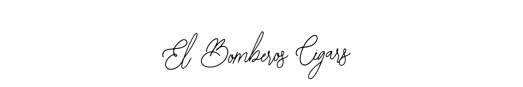 How to make El Bomberos Cigars name signature. Use Bearetta-2O07w style for creating short signs online. This is the latest handwritten sign. El Bomberos Cigars signature style 12 images and pictures png