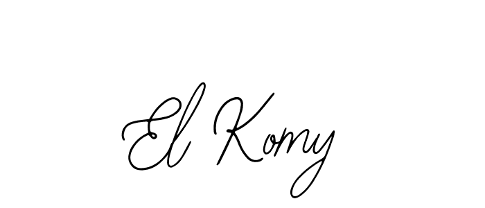 Design your own signature with our free online signature maker. With this signature software, you can create a handwritten (Bearetta-2O07w) signature for name El Komy. El Komy signature style 12 images and pictures png