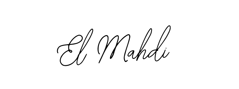 Make a beautiful signature design for name El Mahdi. With this signature (Bearetta-2O07w) style, you can create a handwritten signature for free. El Mahdi signature style 12 images and pictures png