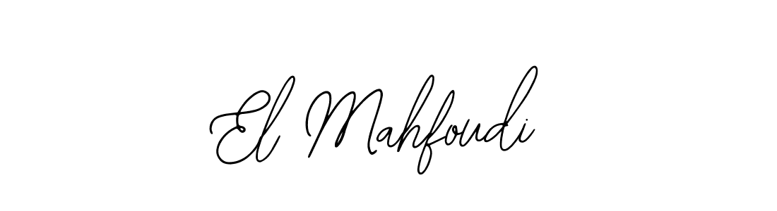 Create a beautiful signature design for name El Mahfoudi. With this signature (Bearetta-2O07w) fonts, you can make a handwritten signature for free. El Mahfoudi signature style 12 images and pictures png