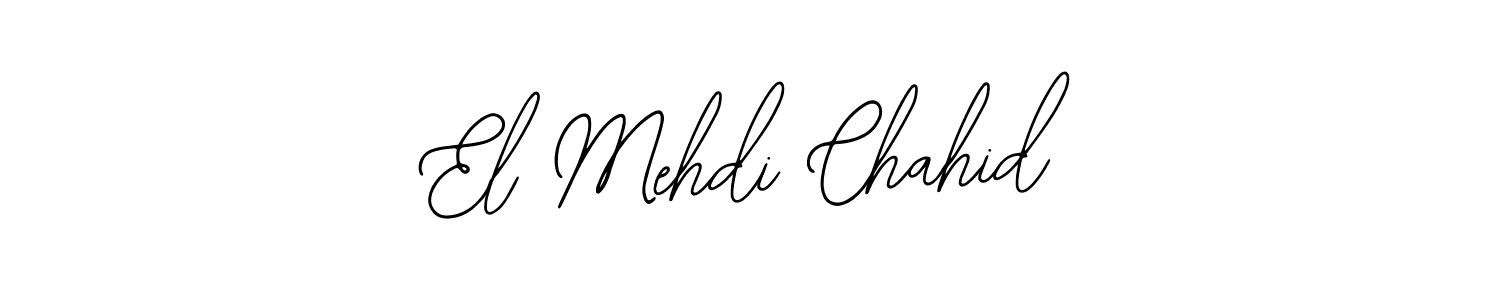 Create a beautiful signature design for name El Mehdi Chahid. With this signature (Bearetta-2O07w) fonts, you can make a handwritten signature for free. El Mehdi Chahid signature style 12 images and pictures png