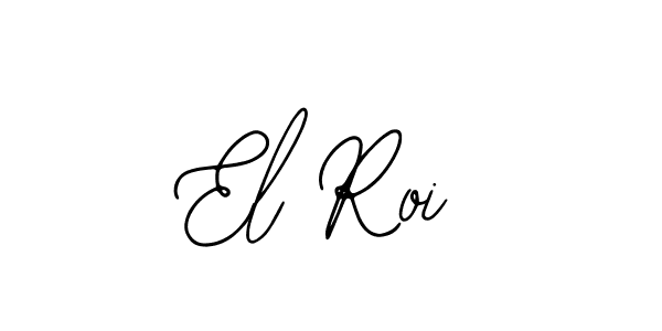 How to make El Roi name signature. Use Bearetta-2O07w style for creating short signs online. This is the latest handwritten sign. El Roi signature style 12 images and pictures png