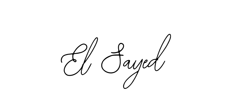 How to Draw El Sayed signature style? Bearetta-2O07w is a latest design signature styles for name El Sayed. El Sayed signature style 12 images and pictures png