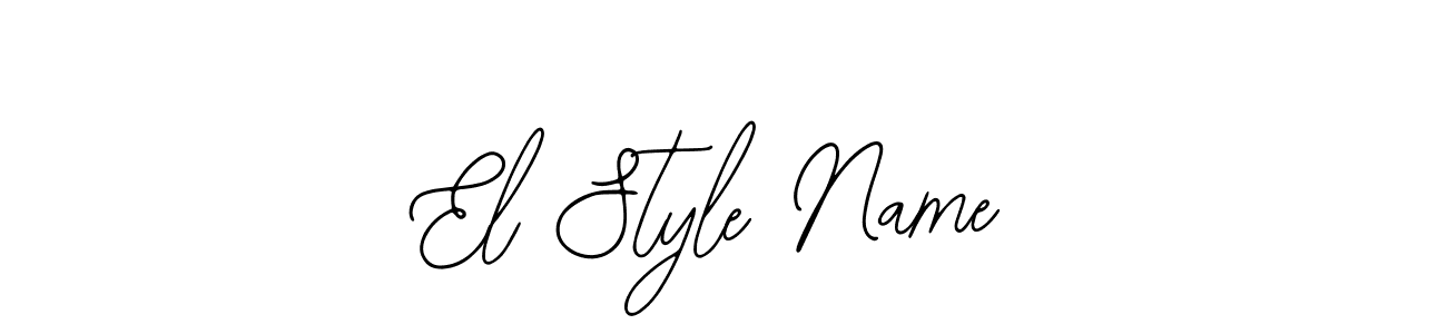 How to make El Style Name signature? Bearetta-2O07w is a professional autograph style. Create handwritten signature for El Style Name name. El Style Name signature style 12 images and pictures png