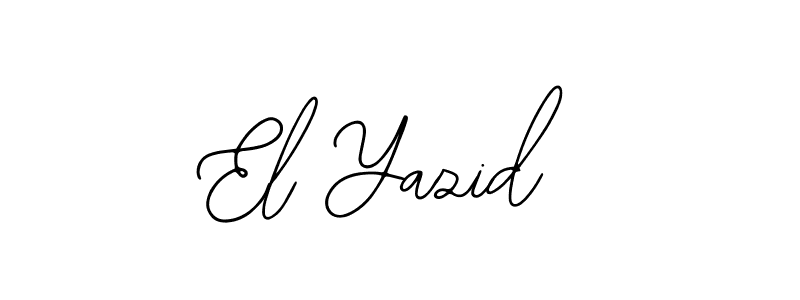 You should practise on your own different ways (Bearetta-2O07w) to write your name (El Yazid) in signature. don't let someone else do it for you. El Yazid signature style 12 images and pictures png
