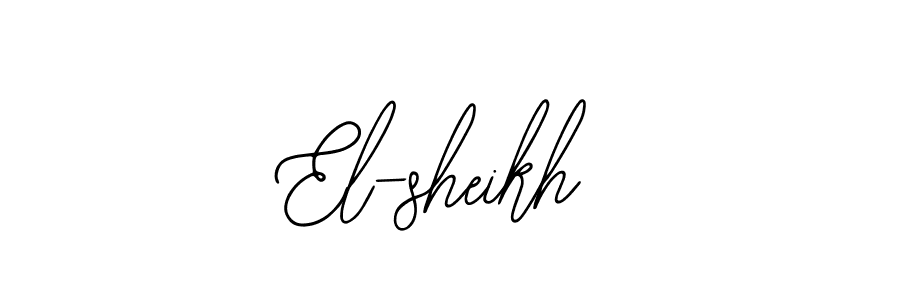 You should practise on your own different ways (Bearetta-2O07w) to write your name (El-sheikh) in signature. don't let someone else do it for you. El-sheikh signature style 12 images and pictures png