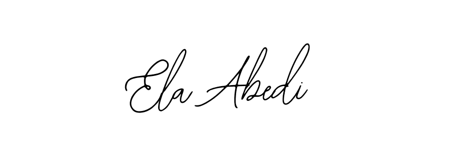 Make a short Ela Abedi signature style. Manage your documents anywhere anytime using Bearetta-2O07w. Create and add eSignatures, submit forms, share and send files easily. Ela Abedi signature style 12 images and pictures png