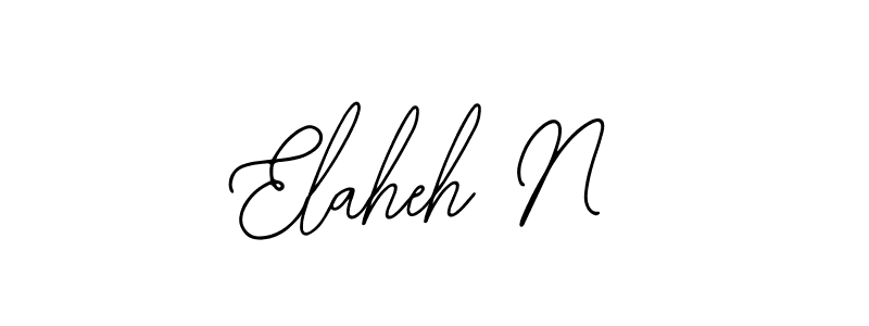 Also You can easily find your signature by using the search form. We will create Elaheh N name handwritten signature images for you free of cost using Bearetta-2O07w sign style. Elaheh N signature style 12 images and pictures png