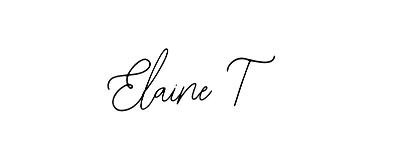 if you are searching for the best signature style for your name Elaine T. so please give up your signature search. here we have designed multiple signature styles  using Bearetta-2O07w. Elaine T signature style 12 images and pictures png