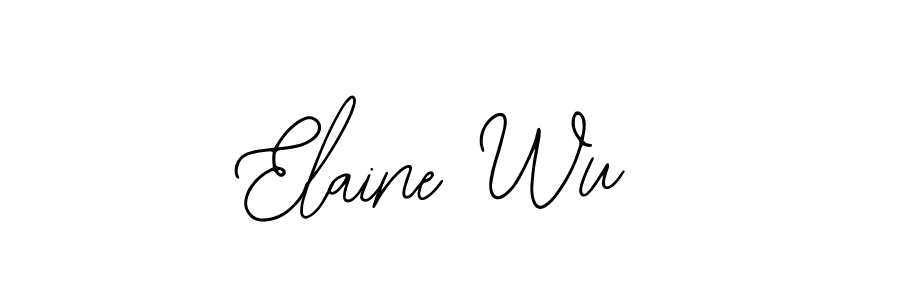 Elaine Wu stylish signature style. Best Handwritten Sign (Bearetta-2O07w) for my name. Handwritten Signature Collection Ideas for my name Elaine Wu. Elaine Wu signature style 12 images and pictures png