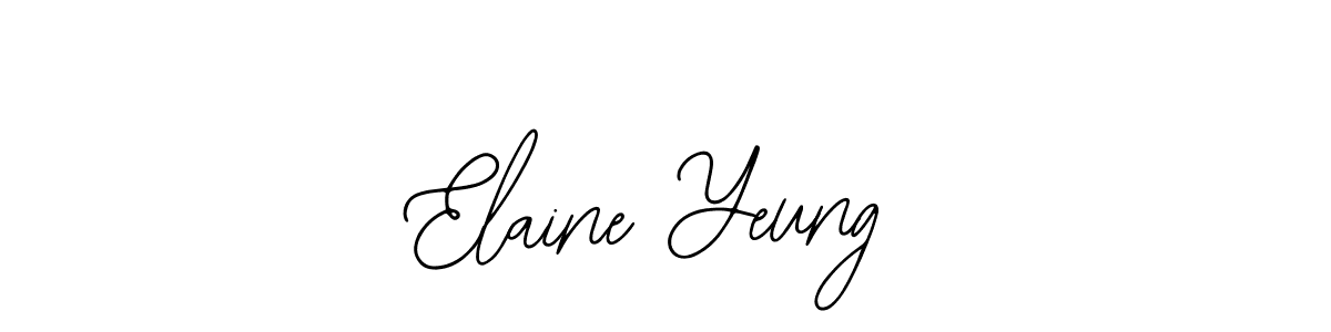 Also You can easily find your signature by using the search form. We will create Elaine Yeung name handwritten signature images for you free of cost using Bearetta-2O07w sign style. Elaine Yeung signature style 12 images and pictures png
