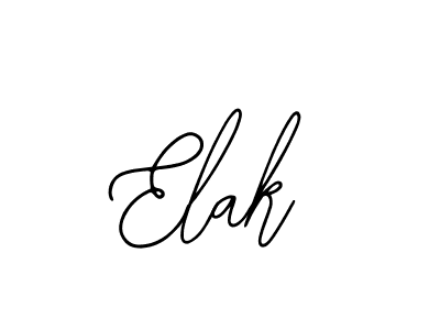 if you are searching for the best signature style for your name Elak. so please give up your signature search. here we have designed multiple signature styles  using Bearetta-2O07w. Elak signature style 12 images and pictures png