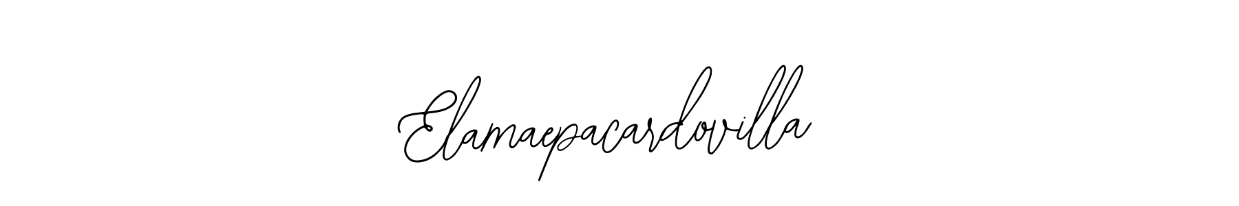 How to make Elamaepacardovilla name signature. Use Bearetta-2O07w style for creating short signs online. This is the latest handwritten sign. Elamaepacardovilla signature style 12 images and pictures png