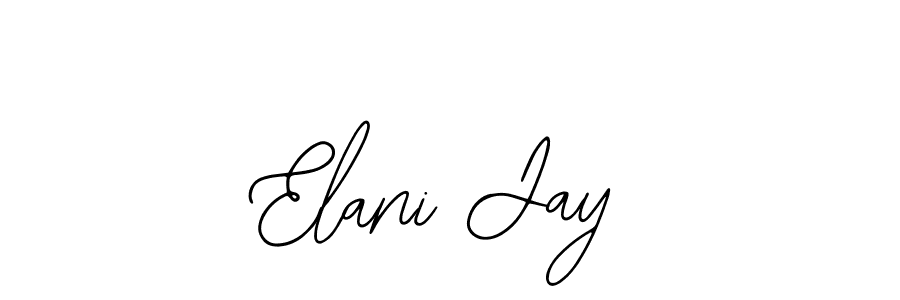 You should practise on your own different ways (Bearetta-2O07w) to write your name (Elani Jay) in signature. don't let someone else do it for you. Elani Jay signature style 12 images and pictures png
