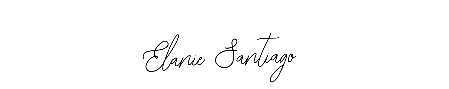 Bearetta-2O07w is a professional signature style that is perfect for those who want to add a touch of class to their signature. It is also a great choice for those who want to make their signature more unique. Get Elanie Santiago name to fancy signature for free. Elanie Santiago signature style 12 images and pictures png