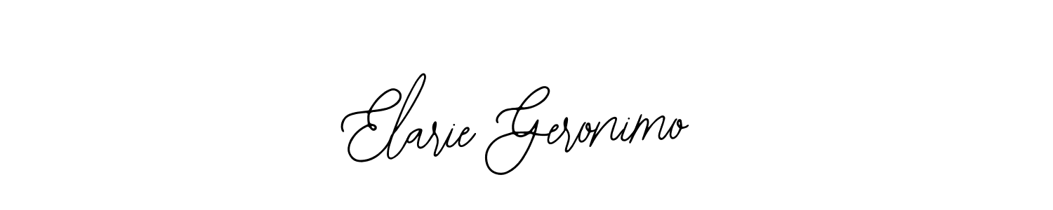 You should practise on your own different ways (Bearetta-2O07w) to write your name (Elarie Geronimo) in signature. don't let someone else do it for you. Elarie Geronimo signature style 12 images and pictures png