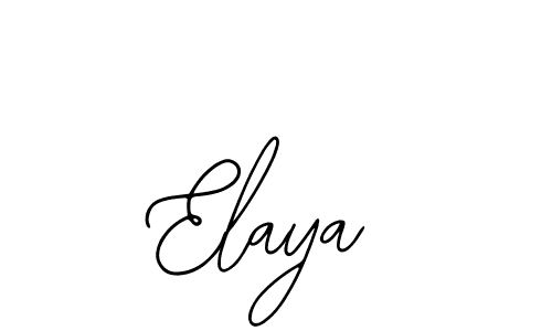 Use a signature maker to create a handwritten signature online. With this signature software, you can design (Bearetta-2O07w) your own signature for name Elaya. Elaya signature style 12 images and pictures png