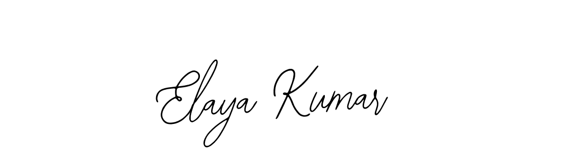 How to make Elaya Kumar name signature. Use Bearetta-2O07w style for creating short signs online. This is the latest handwritten sign. Elaya Kumar signature style 12 images and pictures png